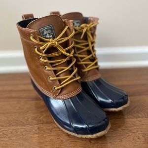 Bass Harlequin duck boots sz 8
